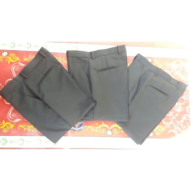 Celana Kerja Kantor Formal STRETCH 5cm SLIMFIT Dan REGULER Bahan Melar 5cm Pria Bahan Semiwol HITAM, ABU, NAVY Murah Celana Panjang  Bahan Semi Woll Dewasa (  BISA REQUEST UKURAN CUSTOM)