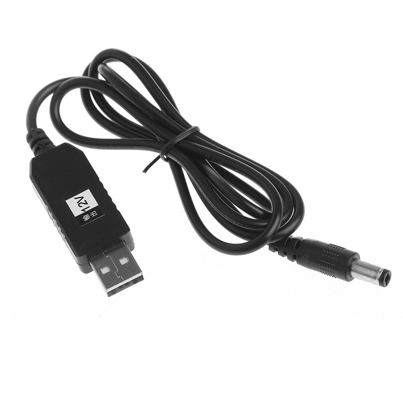 Btsg USB Untuk DC 5V Boost to 12V Step up Cable Module Voltage Converter 2.1x5.5mm Male Connector Untuk Kamera, Router, Meja