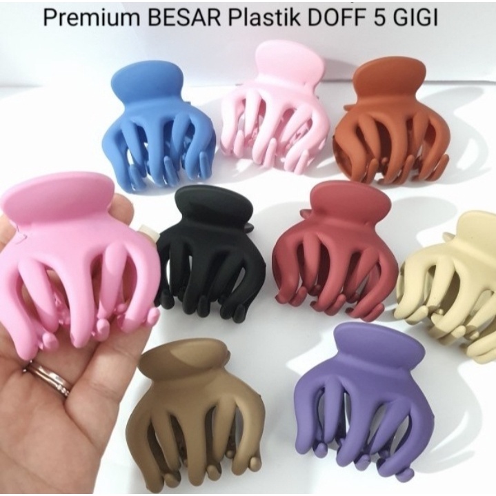 GHM-BISA COD S98 Jepit Jedai Premium BESAR Plastik DOFF 5 GIGI 5 CM