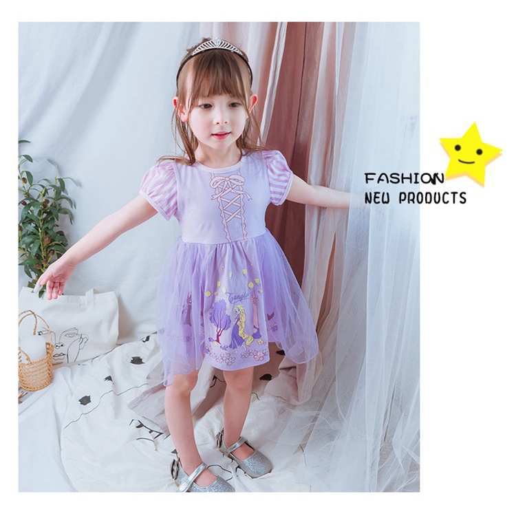 DRESS ANAK PEREMPUAN COSPLAY BAJU KOSTUM GAUN PRINCESS BALLET TUTU COSPLAY DPU