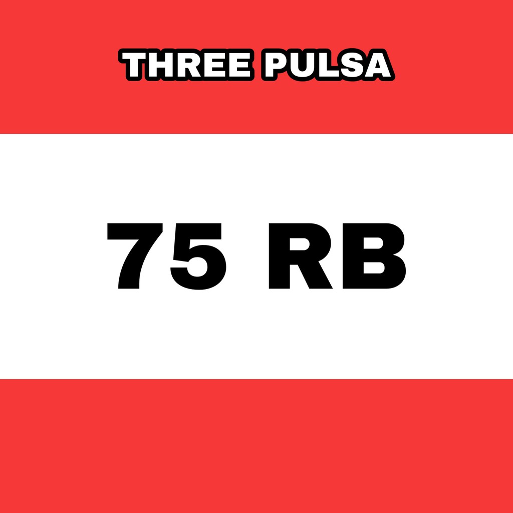 Pulsa Tri 75ribu pulsa hemat promo pulsa voucher murah voucher hemat beli voucher tri voucher three