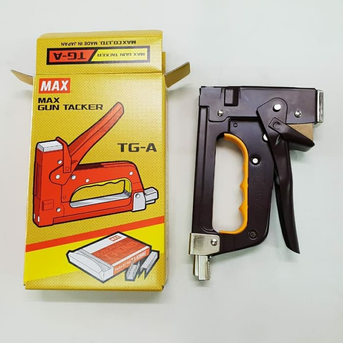 

Stapler Tembak Max TG-A Gun Tacker Staples Dekorasi Kayu Karpet