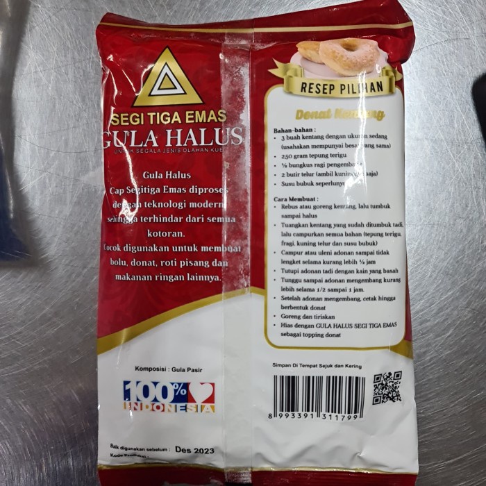 

Fe01Gg Gula Halus Segitiga Emas 250 Gr Grosir F30E1F111