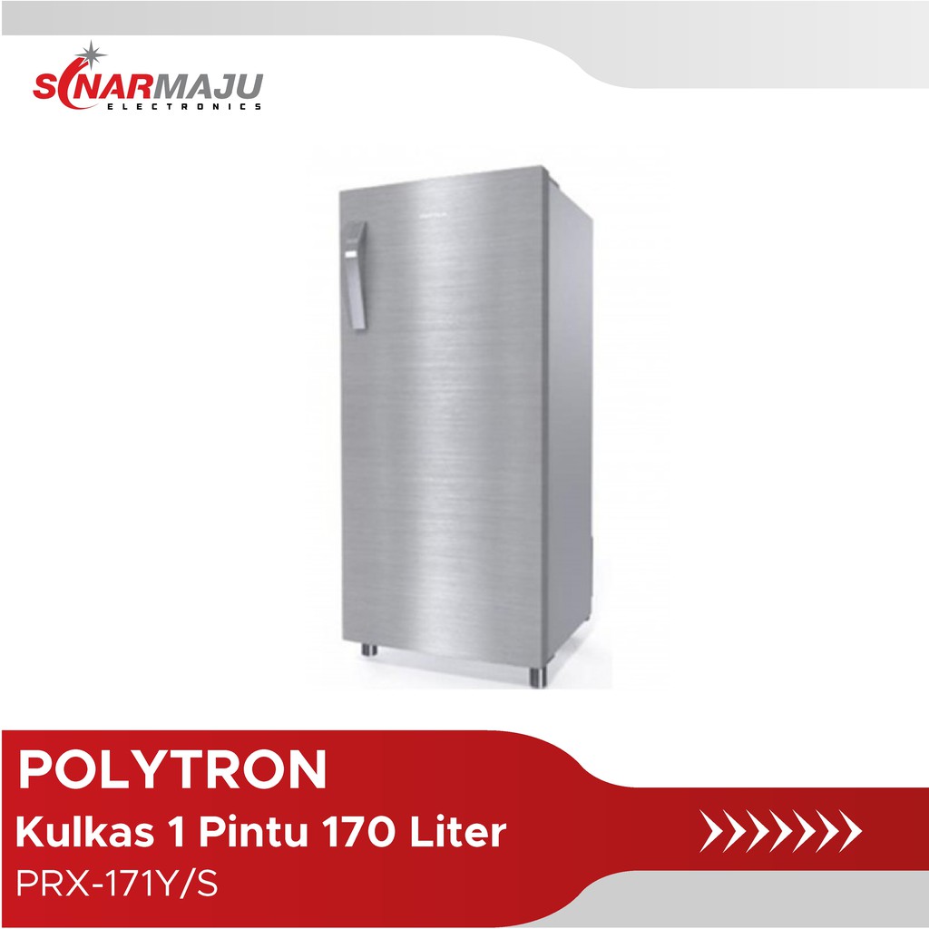 Kulkas 1 Pintu Polytron 170 liter Refrigerator PRX-171Y/S