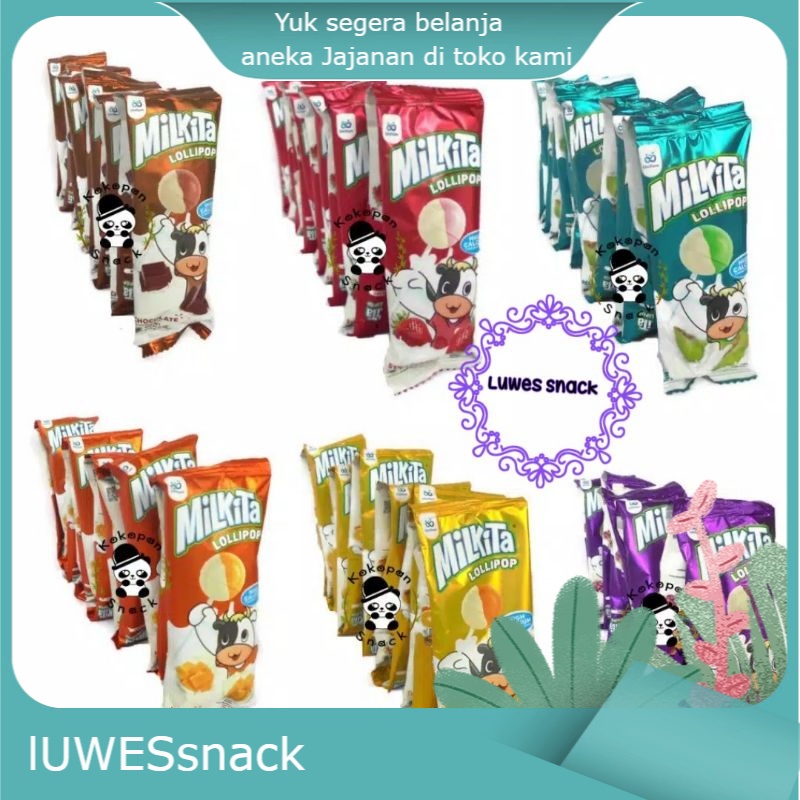 

Milkita lolipop isi 10pcs -jajan jadul - permen jadul-lolipop jadul-jajan tempo dulu-permen era 90an
