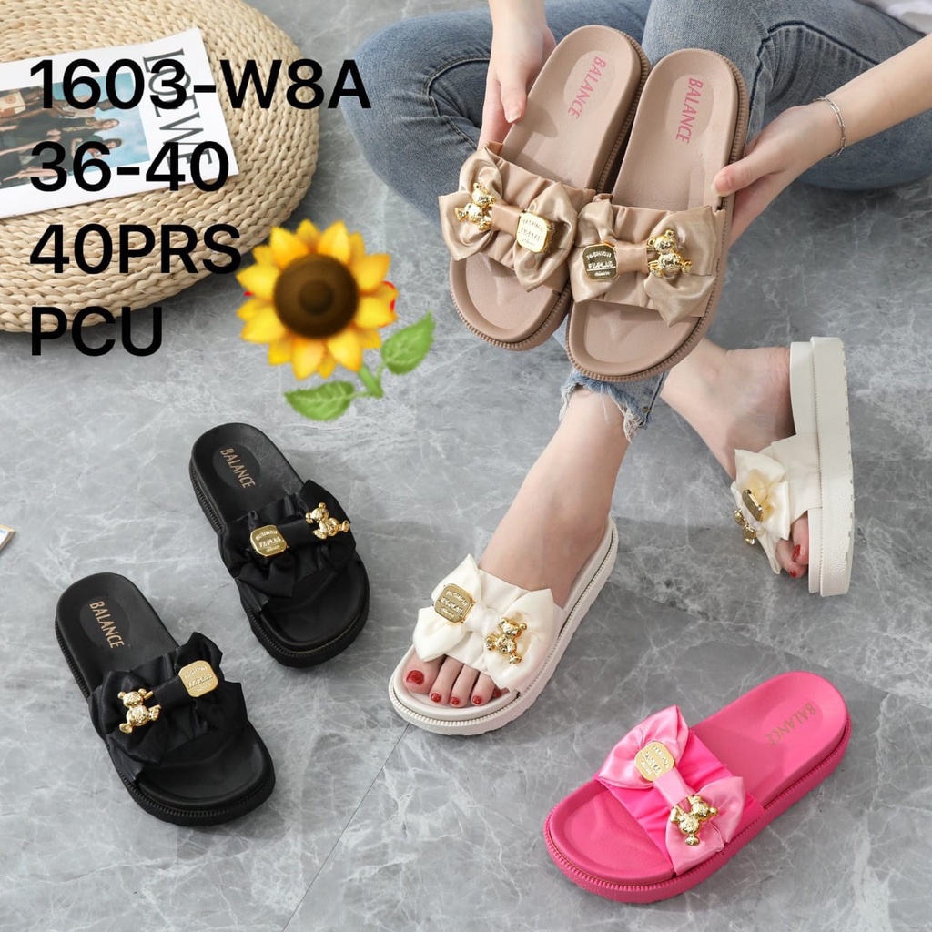 Sandal Karet Jelly Wedges Wanita import Model Terbaru Original Kekinian by AGUNG STYLE Balance 1603-W8A