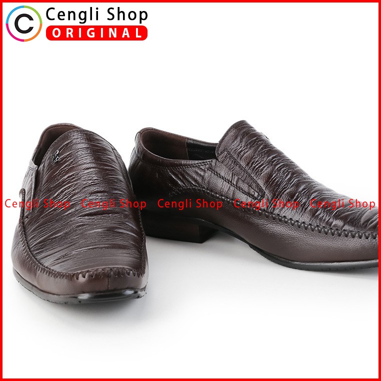 PLAYBOY SEPATU KERJA KANTOR PRIA BRANDED ORIGINAL TERBARU COKLAT PL65