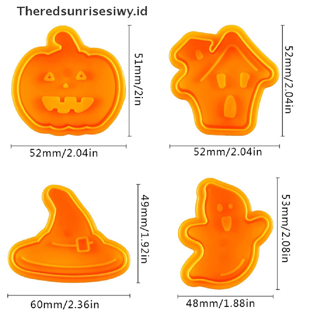 # Alat Rumah Tangga # Cetakan Pemotong Kue Kering Tema Halloween Bahan Plastik Untuk Dekorasi