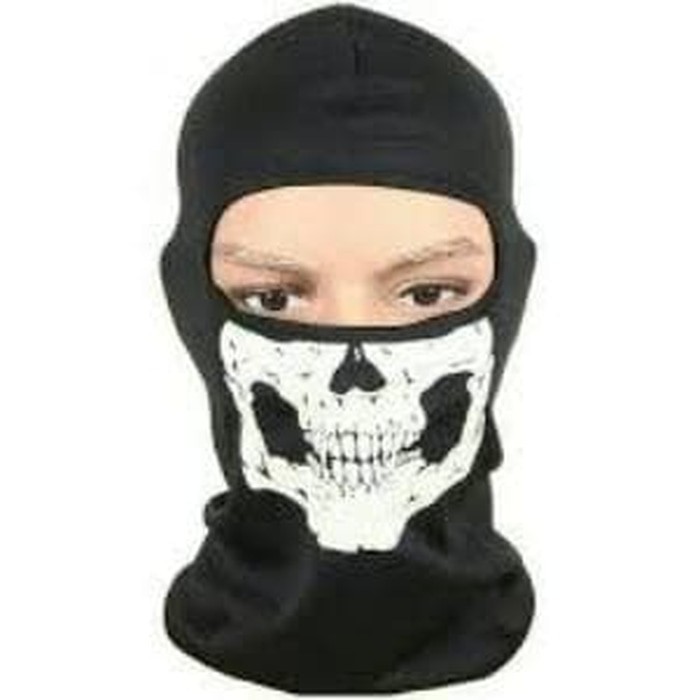 Masker Ninja Full Face Tengkorak/Sarung Kepala Helm/Masker Motor***TOP