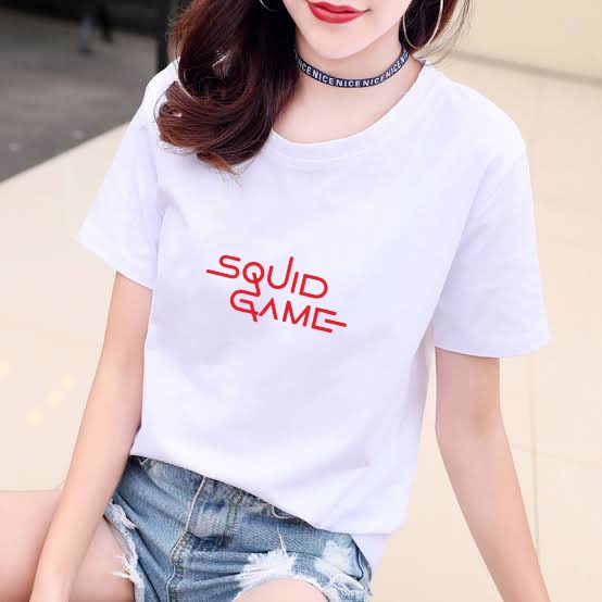 YOURSTYLE1119 - KAOS SQUID GAME BAJU KAOS WANITA DISTRO UNISEX OVERSIZE JUMBO KEKINIAN TERLARIS