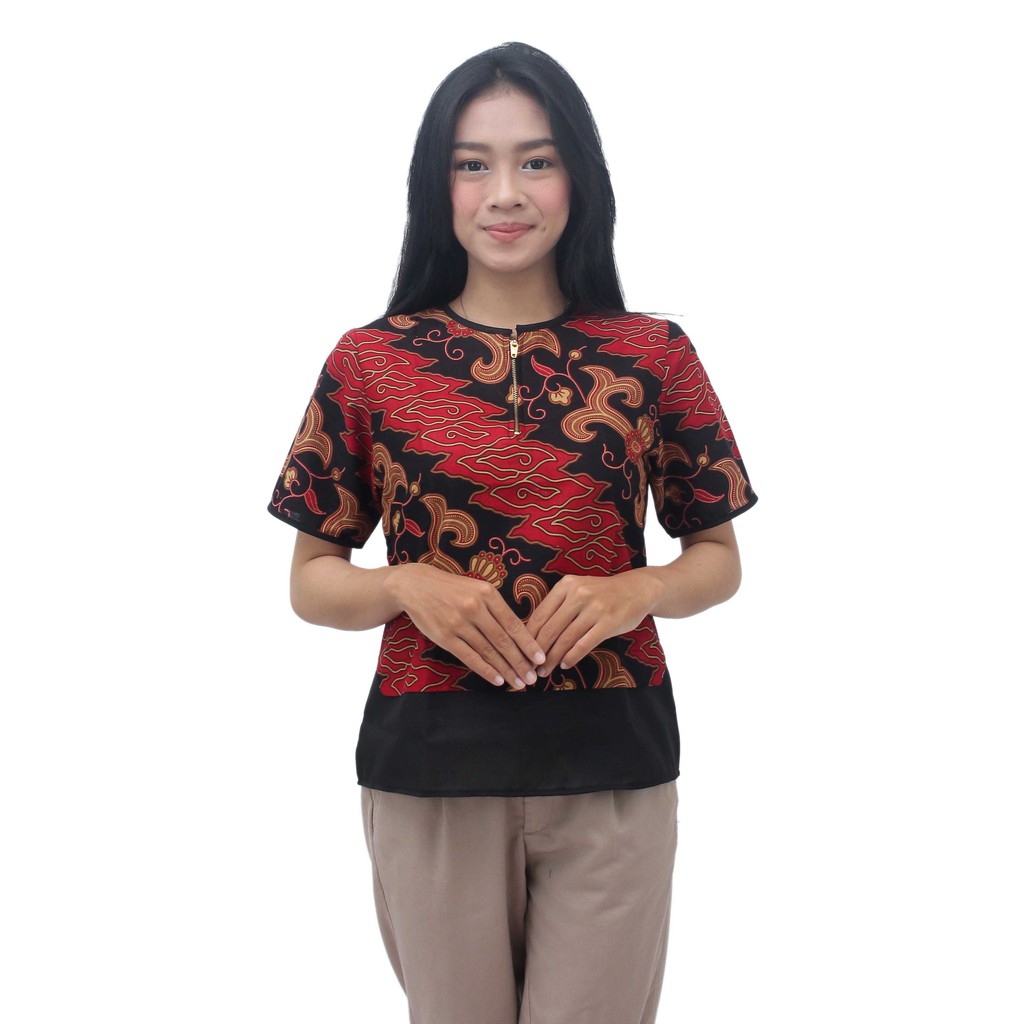 Batik Wanita Moderan Atasan Blouse Batik Dua Putri