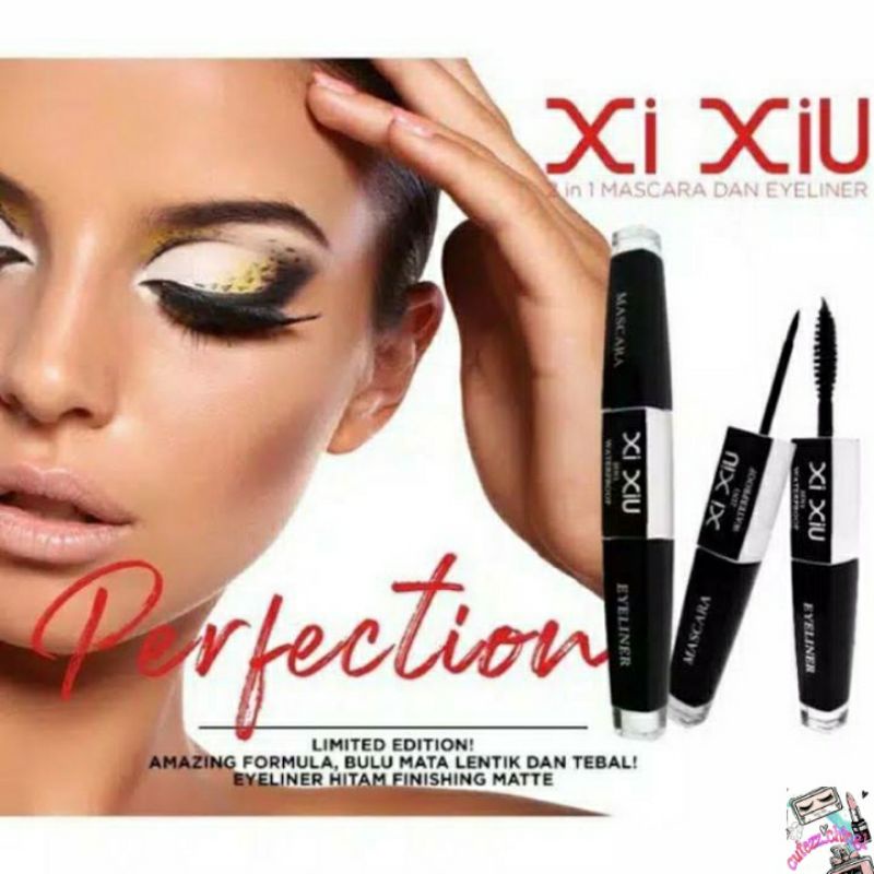 ☃Cutezz_Ching1☃Xi Xiu 2In1 Mascara dan Eyeliner