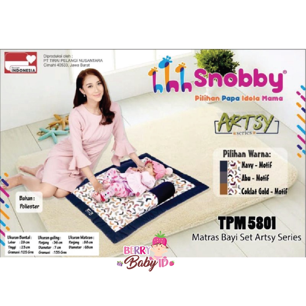 Snobby Set Matras Bayi Bantal Guling Perlengkapan Tidur Baby Mattress Berry Mart