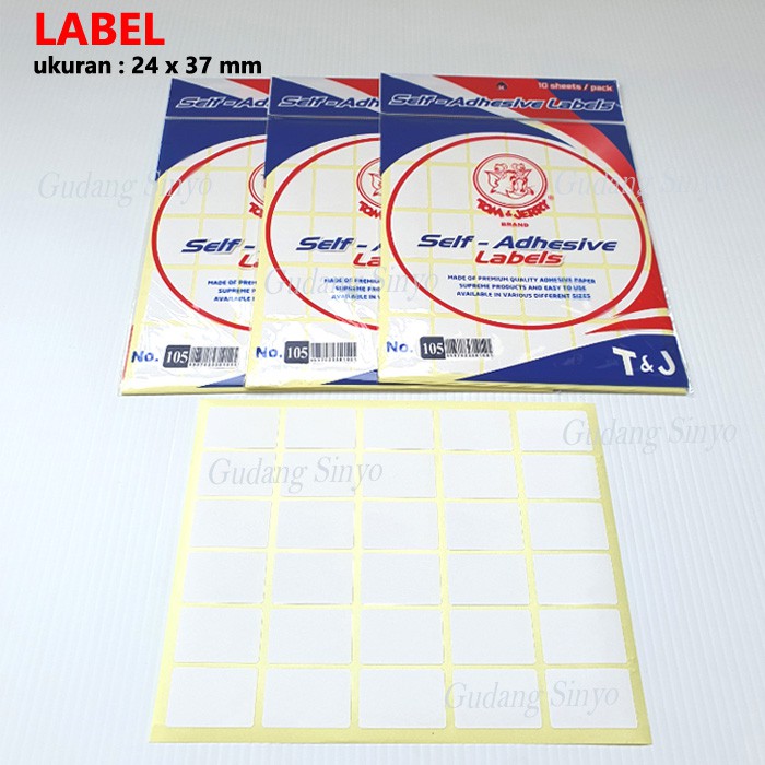 

Label Merk Tom Jerry No 105 Ukuran 24x37 mm (Isi 10 pack)