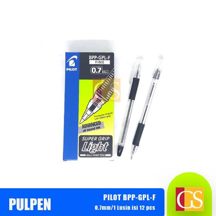 

PULPEN PILOT BPP-GPL-F 0.7mm SUPER GRIP HITAM LUSIN