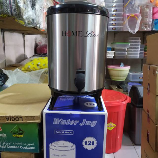 WATER JUG STAINLESS 12 LITER