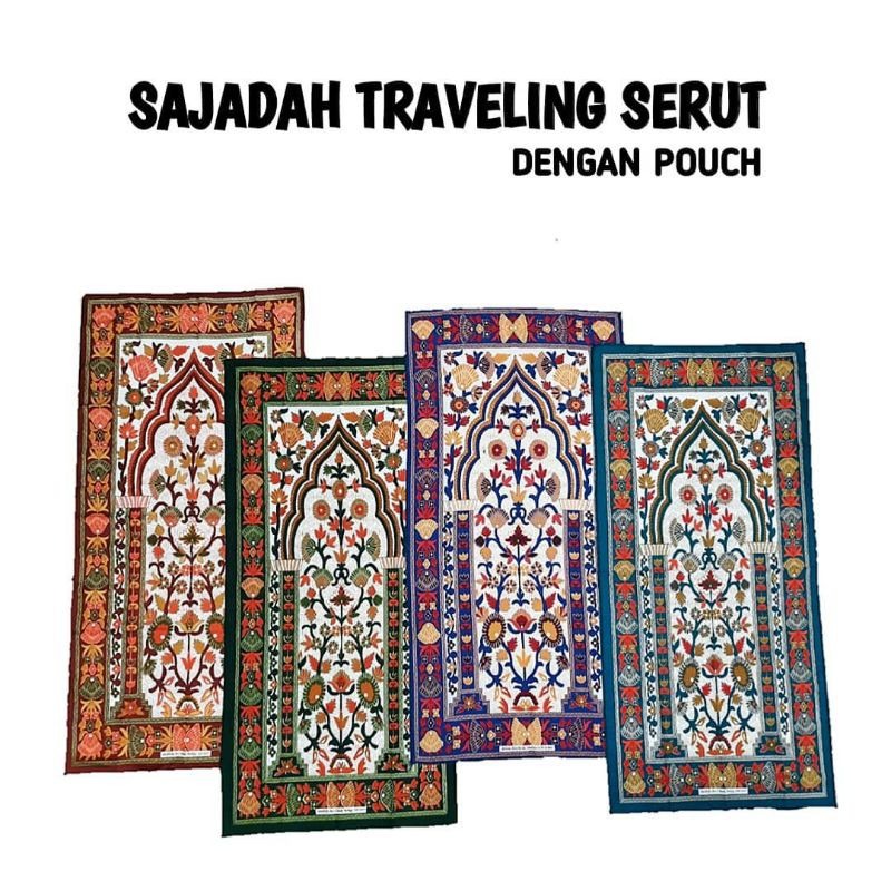 SAJADAH TRAVELING Sajadah SAKU SAJADAH TRAVEL SAJADAH TURKISAJADAH TAS DOMPET  Mudah Dibawa Pergi