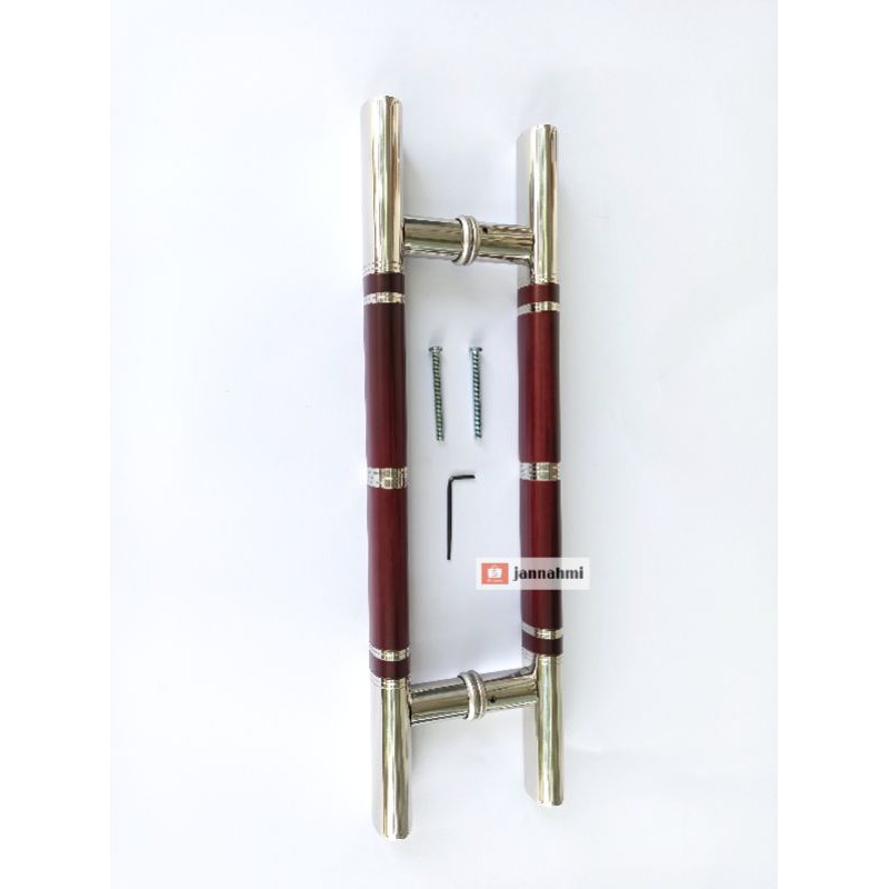 handle pintu oval baut tembus 45cm