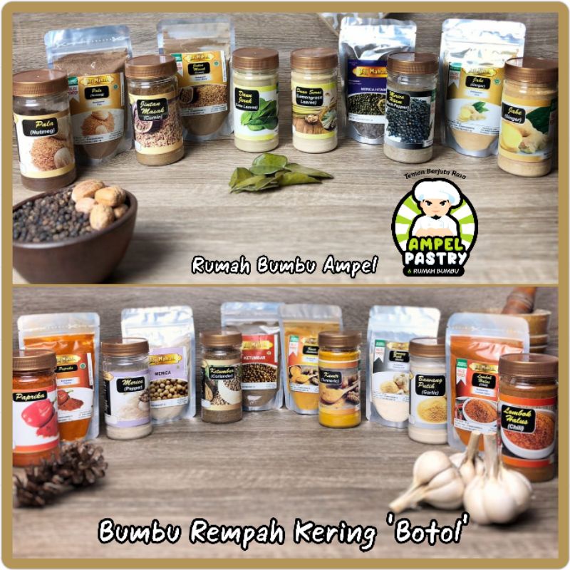 

Bumbu Rempah Kering Botol (Aneka Pilihan)