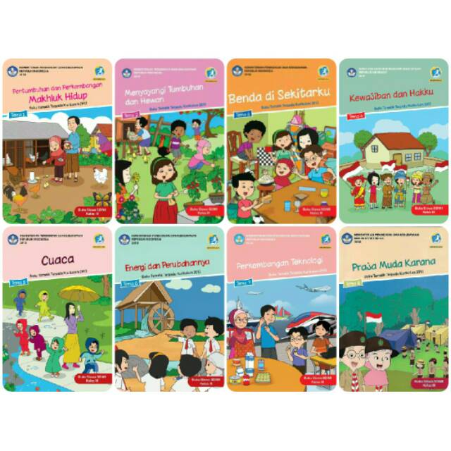 Jual Paket Lengkap Buku Tematik Terpadu Kelas Tema Kurikulum