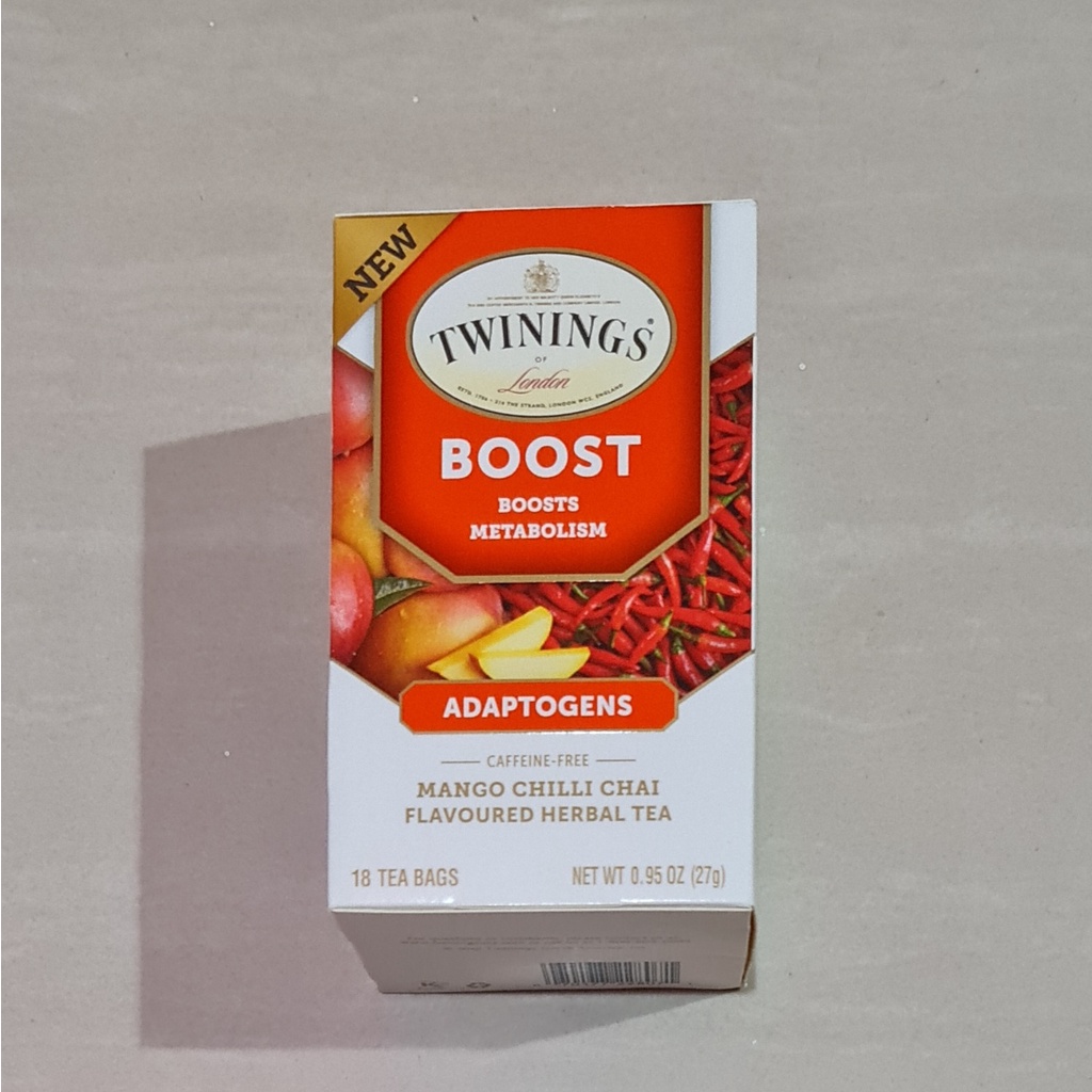 Twinings Boost Adaptogens Mango Chilli Chai Herbal Tea 18 x 1.5 Gram