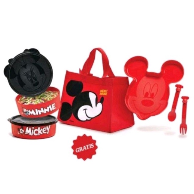 

Tupperware Mickey Minnie Meal Set Bekal