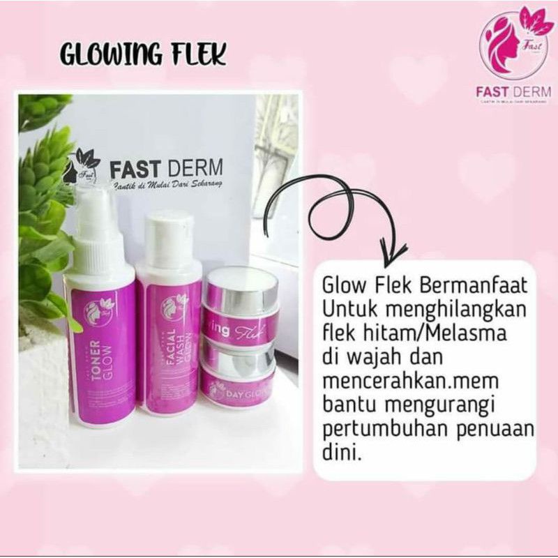 FAST DERM PAKET GLOWING FLEK ORI