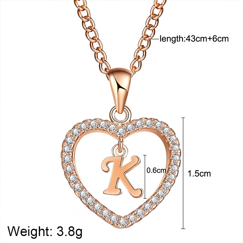 Kalung Titanium,Fashion Import Murah Rantai,Huruf Liontin 26 Hadiah,Huruf Inggris