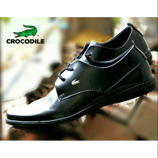 Top Seller☆ TOOS VAS Sepatu Pria Crocodile Pantofel Tali Pendek Kulit Swedian Formal Kerja