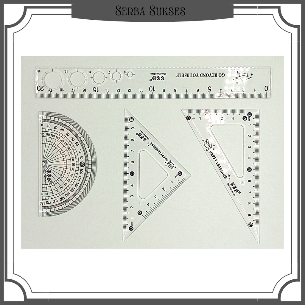 

Penggaris Plastik Set 4 Model A551B-C