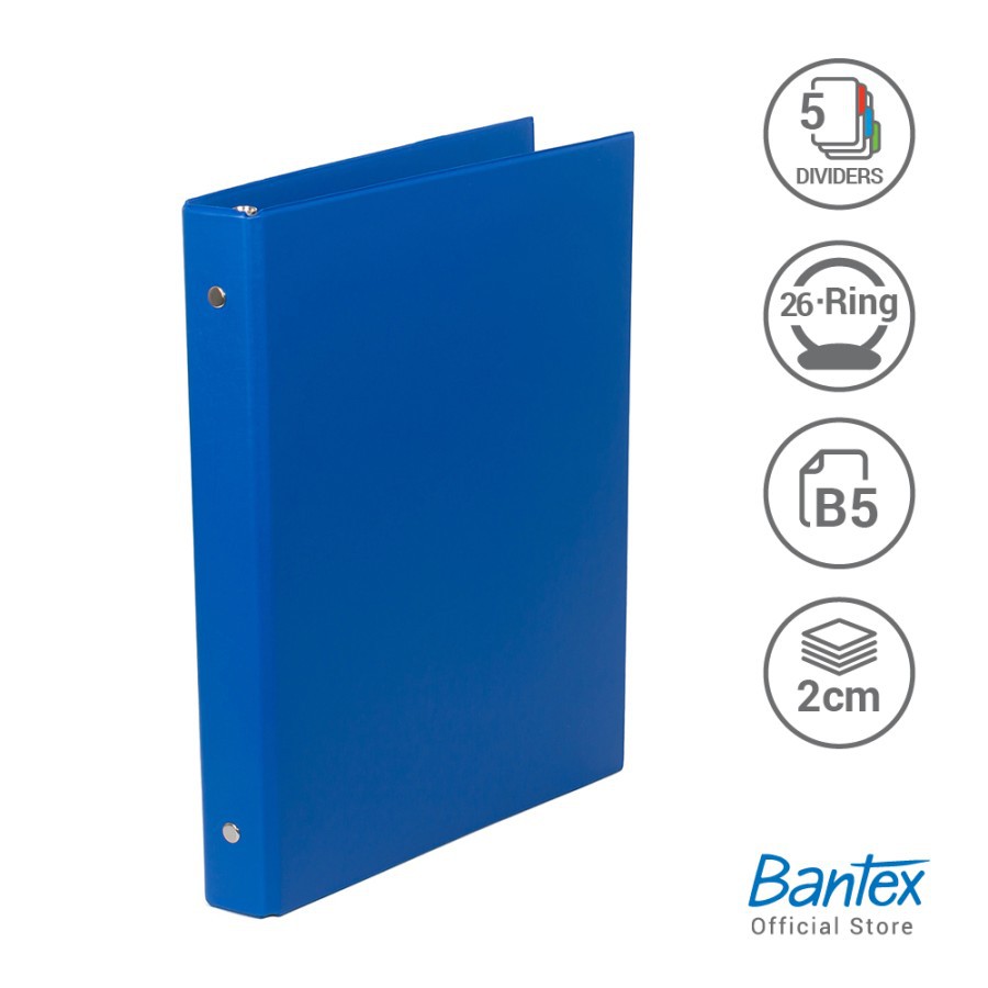

Bantex Multiring Binder 26 Ring 25mm B5 #1326