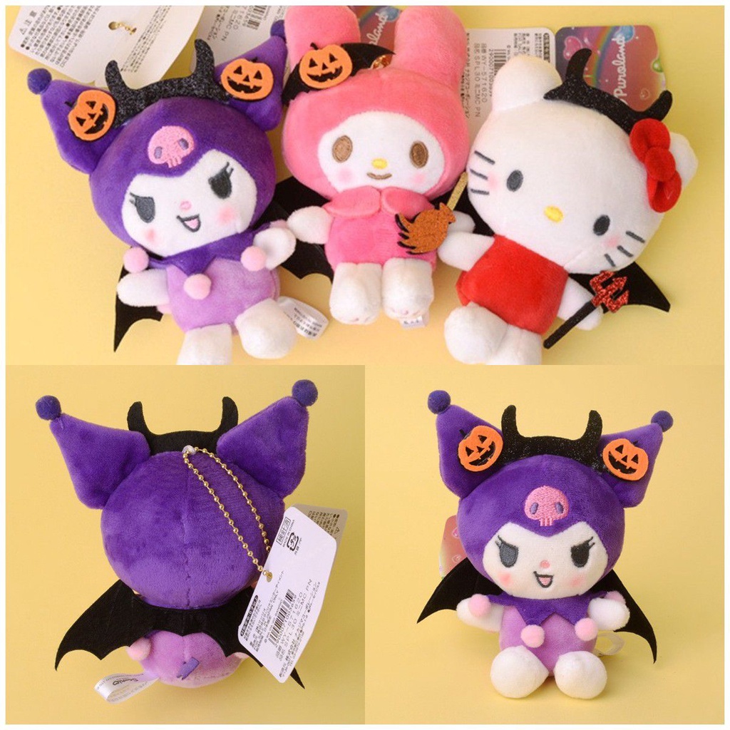 Liontin Boneka Plush Menggemaskan Menampilkan Kuromi Kitty Dan Melody Wajib Dimiliki Untuk Fans