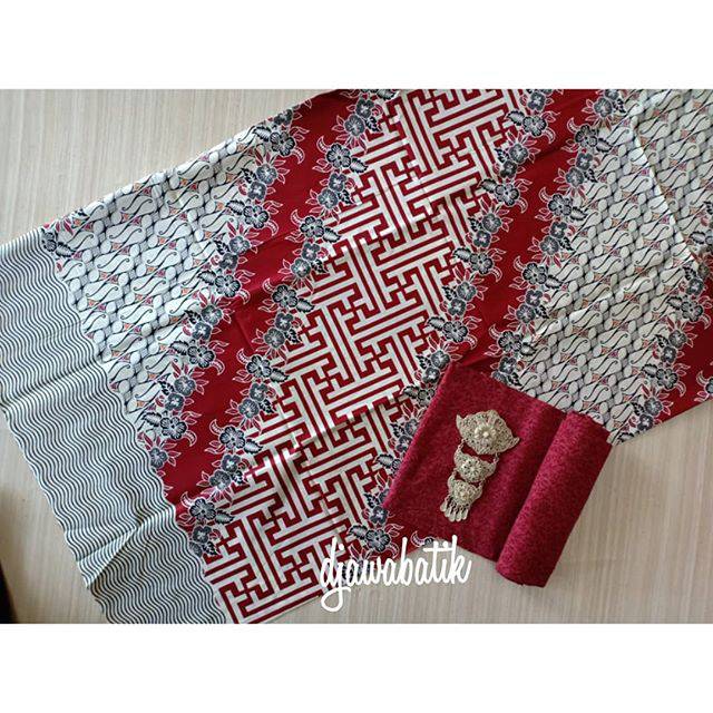 Batik alusan parang pagar merah