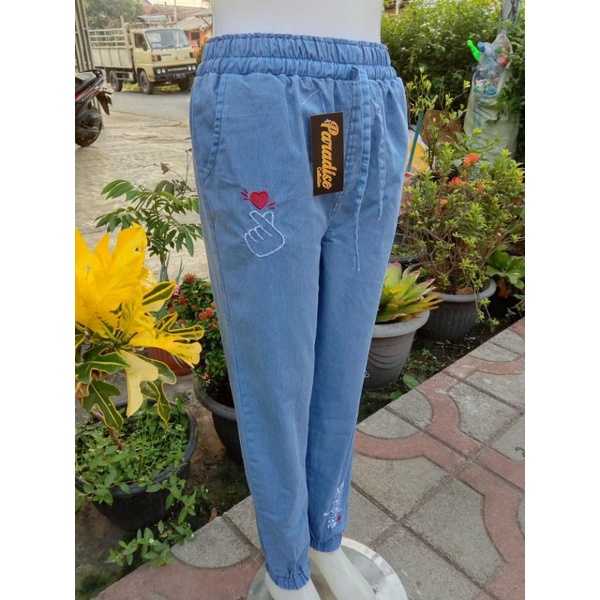 kulot levis ribbon kulot jeans ribbon/kulot levis saku kanan kiri-Joger sarangheo