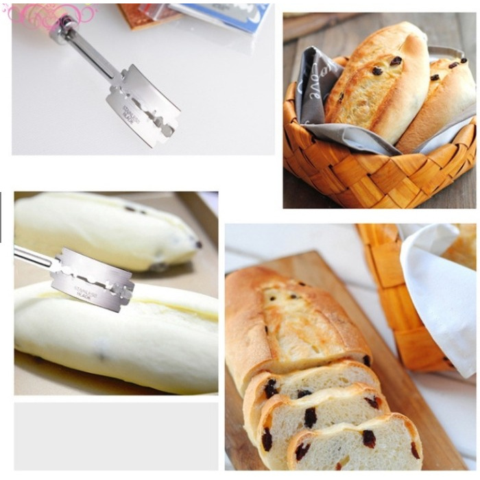 

detgsz8 Pisau Sourdough Lame Bread Scoring Knife / Bread Cutter D5Smuc