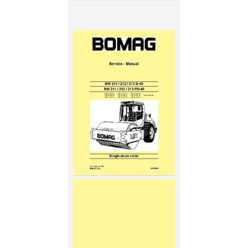

shop manual bomag BW211D-40