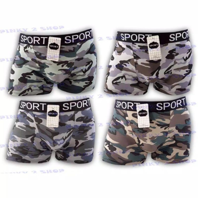 Celana Dalam Pria ( Boxer ) Import Motif Army