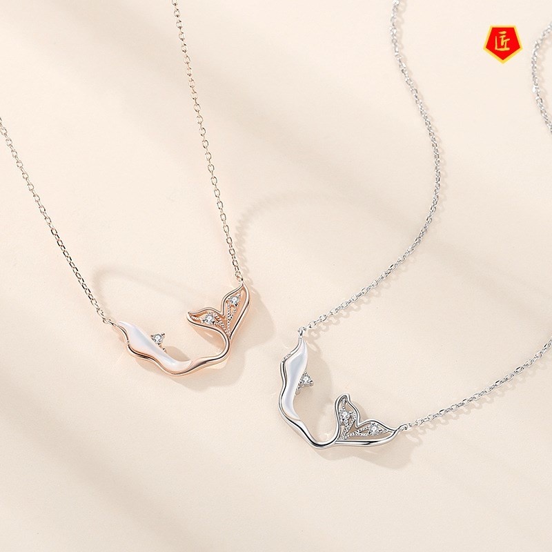 For the Rest of Your Life, You Necklace Mermaid Female Clavicle Chain Fishtail All-Match Fashion Necklace