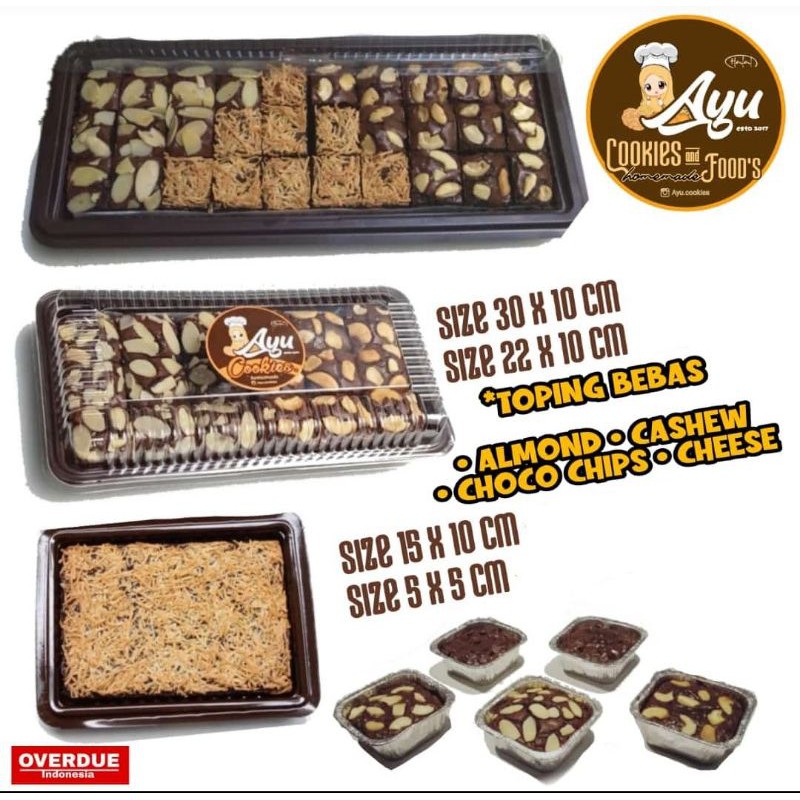 

Fudgy brownies/ Brownies Panggang / sekat brownies