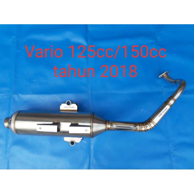 Knalpot standar racing Vario 125/150 merk Daeng full stenlis - knalpot tsukigi Daeng Vario 125/150