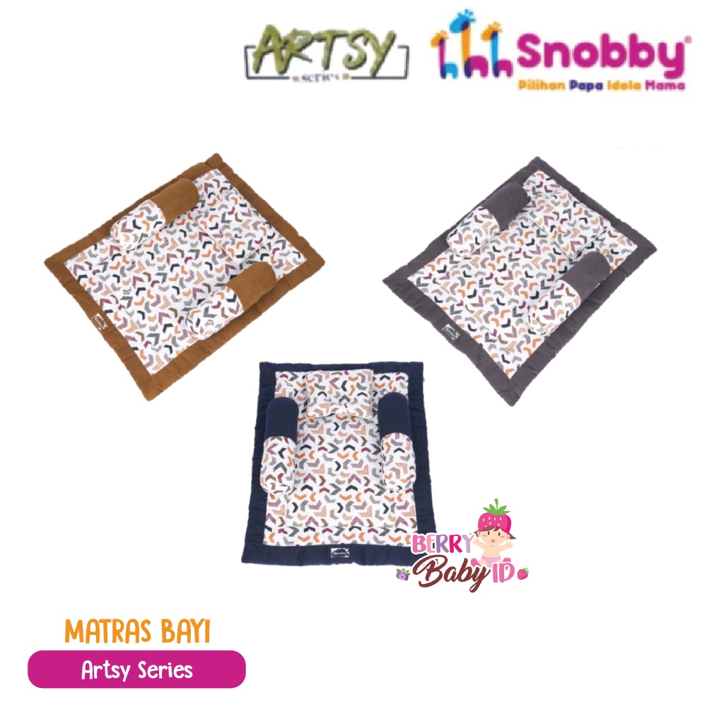Snobby Set Matras Bayi Bantal Guling Perlengkapan Tidur Baby Mattress Berry Mart