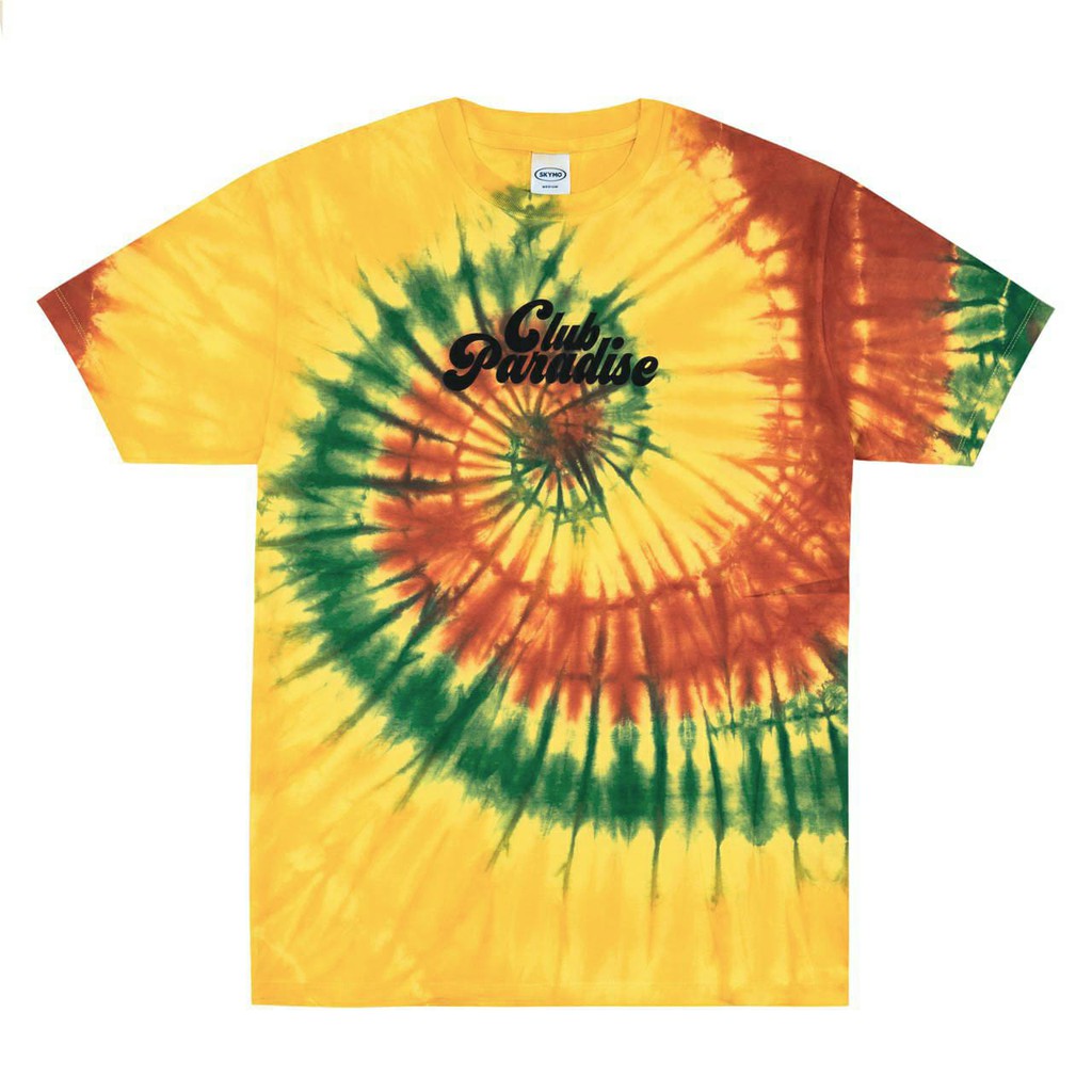 TSHIRT SKYMO APPAREL TYE DIE YELLOW