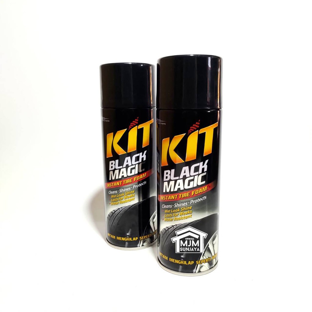 KIT Black SEMIR BAN Magic Instant Tire Foam 360mL PENGHITAM SPRAY SEMPROT BAN MOBIL MOTOR HITAM