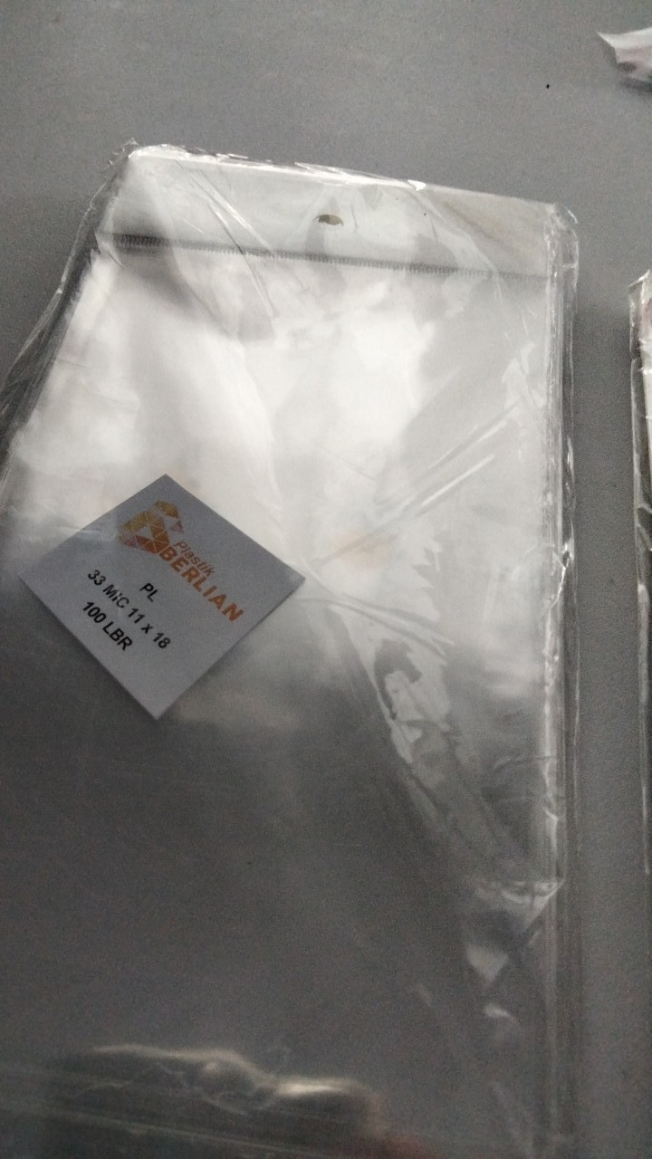 Plastik Opp Plong Masker & Aksesoris 11 X 18 Cm Seal