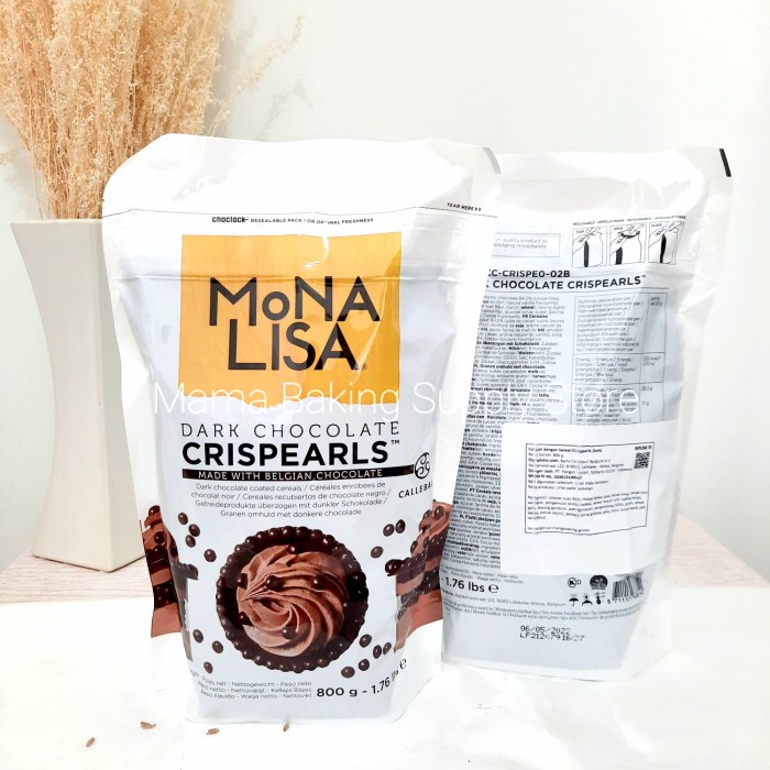 

callebaut crispearls crispy pearl ball dark chocolate coklat 800 gr tokomaju1625