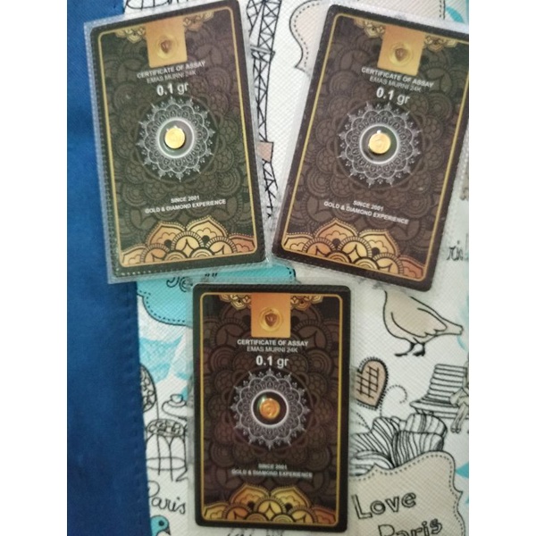 LOGAM MULIA/MINIGOLD 0,1 Gram emas 24K