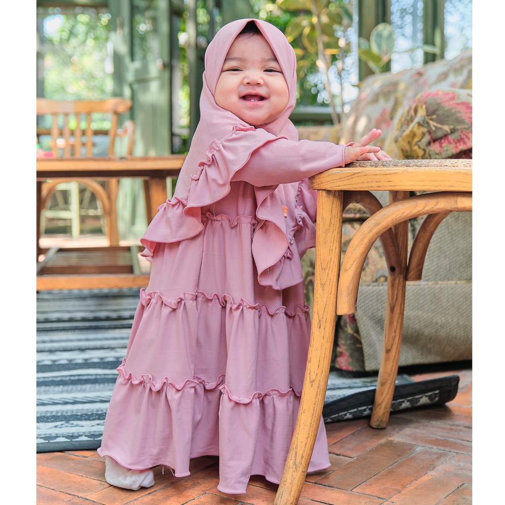 CruCil Factory Baju Gamis Susun Rample (0m-2y)