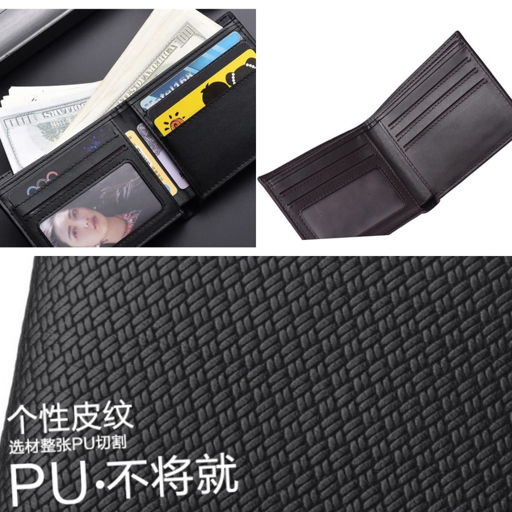 DOMPET LIPAT PRIA KECIL ORIGINAL DEABOLAR KULIT PREMIUM HITAM CREEK WA343B5 IMPORT BRANDED KEREN COWOK MURAH