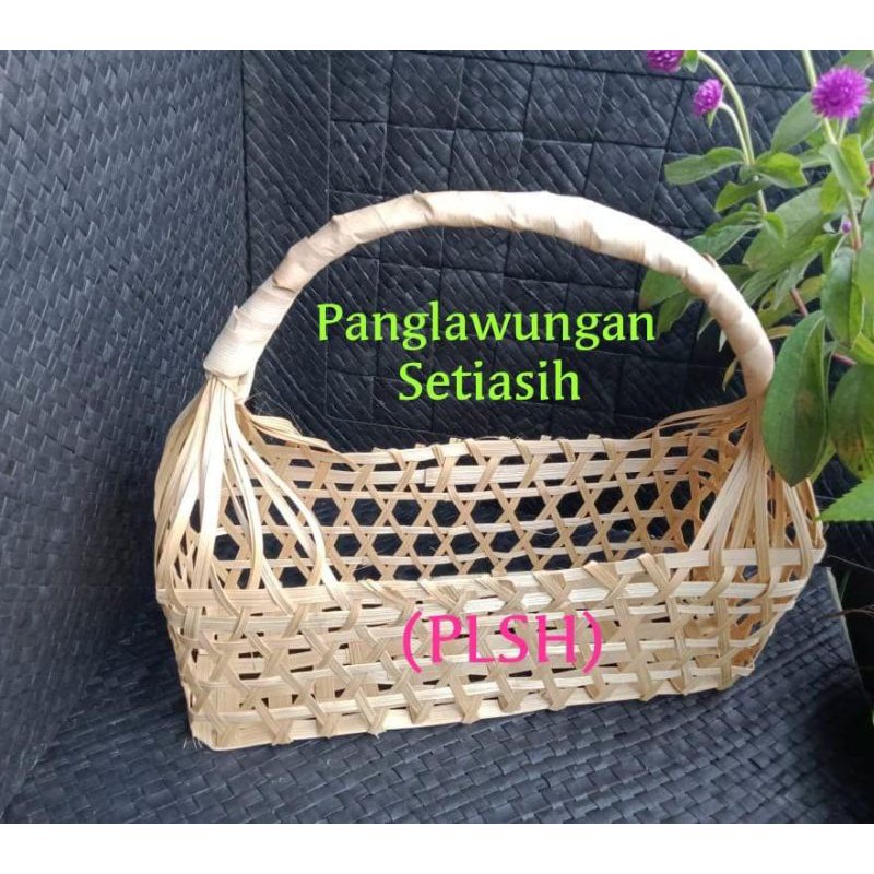 

anyaman bambu tas hampers 24×12×12