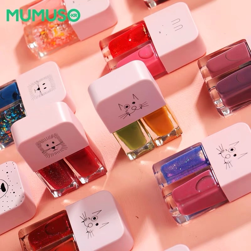 LSKINR - 2 Tone Nail Polish / kutek 2in1 / kutek 2 warna/ kutek anak/ kutek dewasa